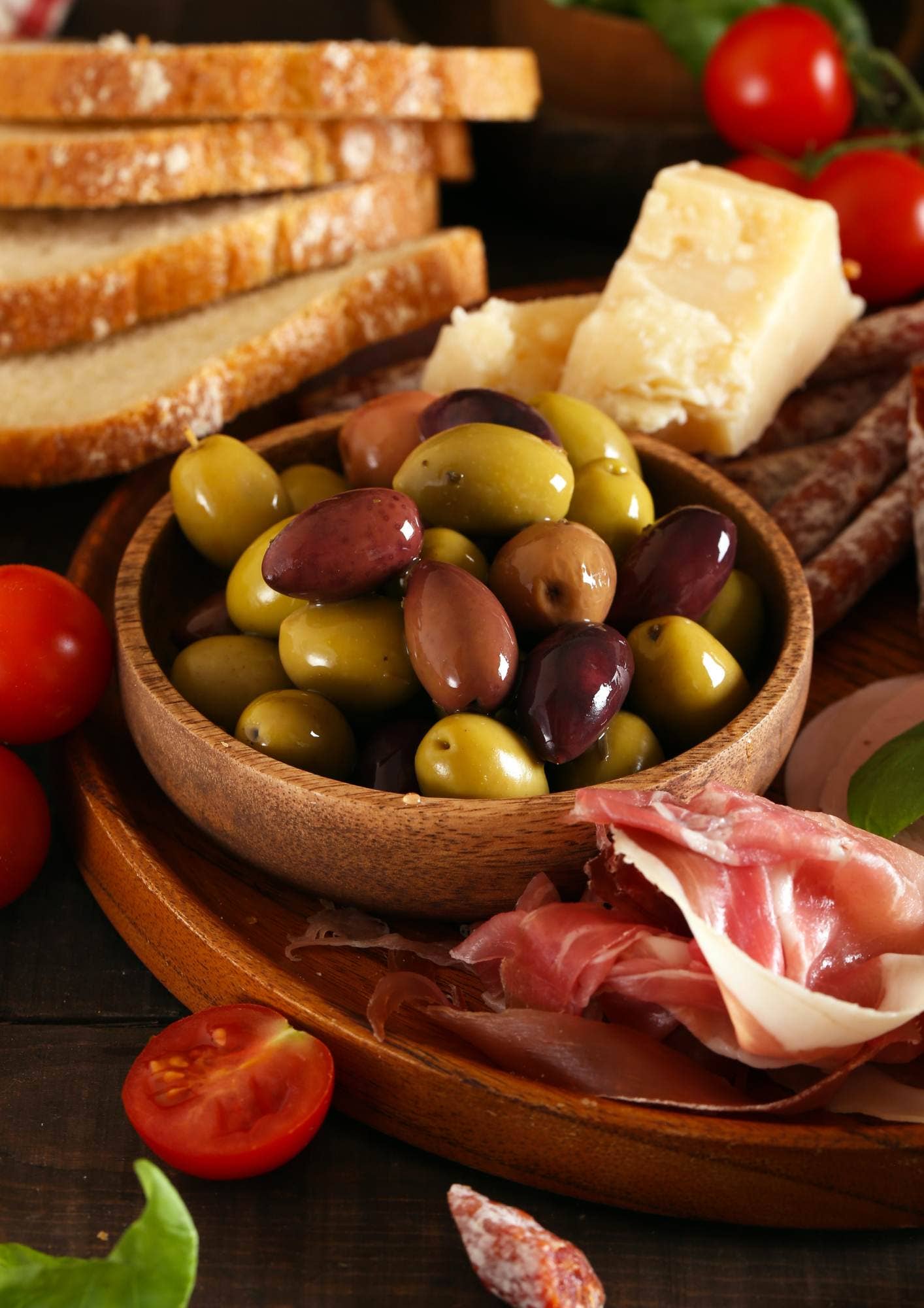 Olives  Bio vertes et Kalamata dénoyautées aux herbes - 180g