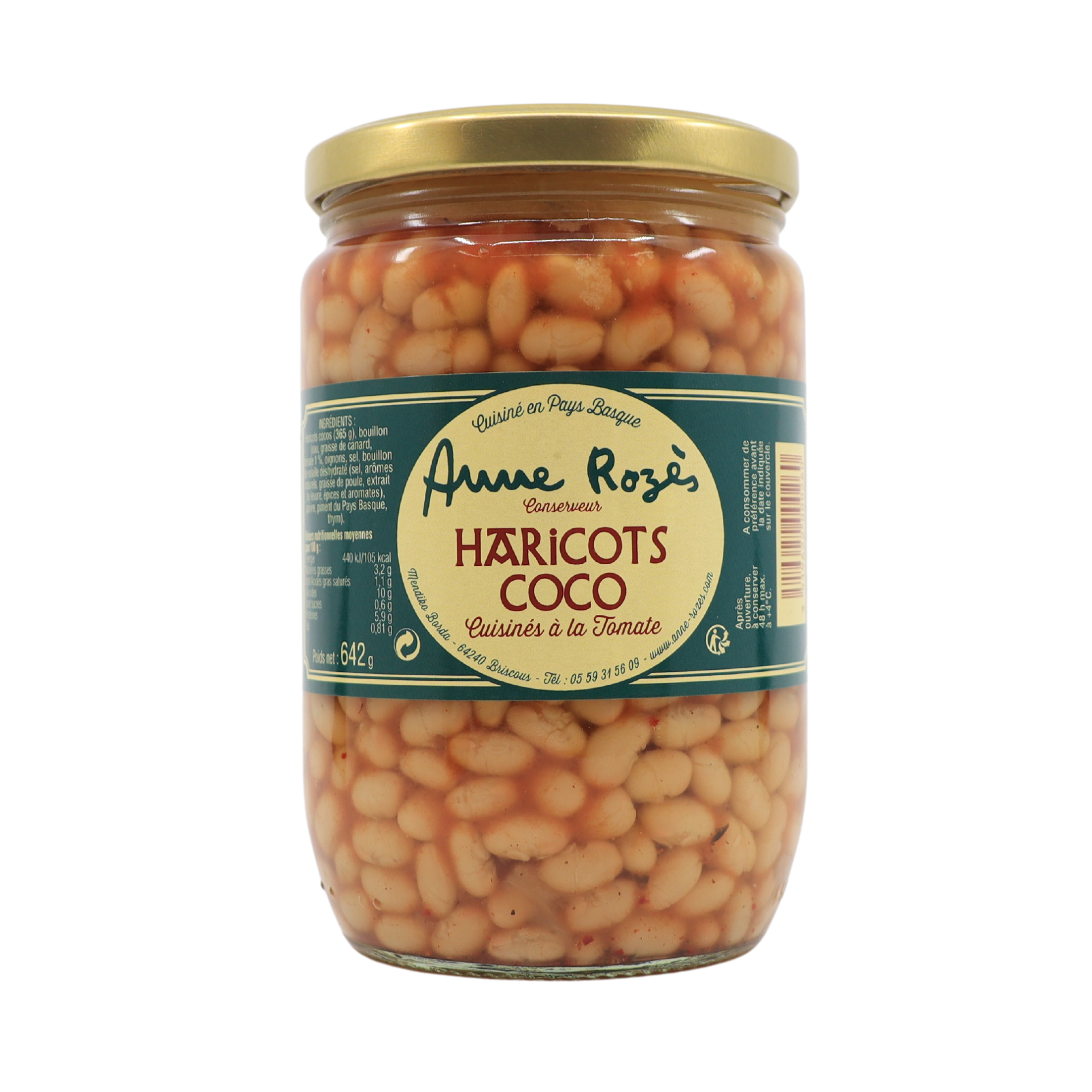 Haricots Coco à la Tomate 620g