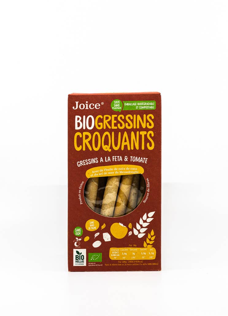 Gressins biologiques feta tomate 120g
